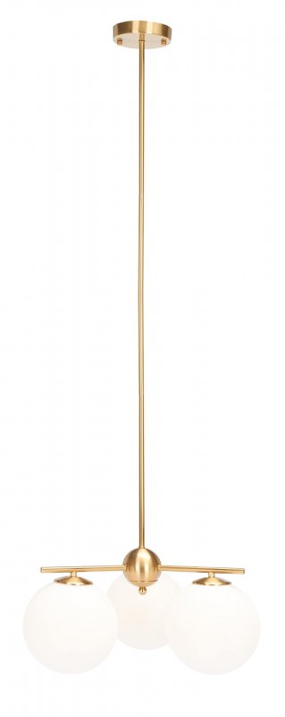Safavieh Lighting Collection Cantrys Mid-century Modern Retro Gold White Orb Chandelier