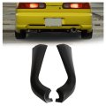 Hecasa Rear Bumper Lip For 1998-2001 Acura Integra 2dr 3dr Hatch T-r Style Dc2 Type Pu Valance Spoiler Splitter Black 