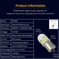Wljh 2x High Power White 10-30v 1156 Ba15s 7506 P21w Led 4014 3030 Chip Light Bulb Kit Replacement For Car Reverse Backup