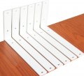 6 Pack White L11 X H W 1 5 5mm Thick Rustic Shelf Bracket Irons Metal Industrial Modern Bracket Supports With Screws 