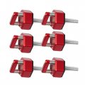 Red Billet Aluminum Hard Top Quick Removal Fastener Thumb Screw Integrated D Ring Compatible With Jeep Wrangler Jk 2007-2018 Jl