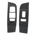 Window Control Switch Panel Trim Carbon Fiber Style Cover Stylish Accessory For 2015 To 2025