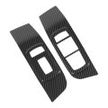 Window Control Switch Panel Trim Carbon Fiber Style Cover Stylish Accessory For 2015 To 2025