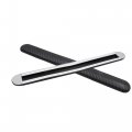 Uxcell 2pcs Black Carbon Fiber Pattern Car Bumper Guard Self Adhesive Protector Sticker