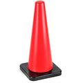 18 High Hat Cones In Fluorescent Orange With Black Base For Indoor Outdoor Traffic Work Area Safety Marker Agility Sport 
