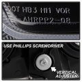 Acanii For 2010 2011 2012 2013 Toyota 4runner W Trail Package Smoked Bezel Headlight Headlamp Assembly Driver Side