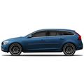 Dawn Enterprises Fe-v60 Finished End Body Side Molding For Volvo V60 Ember Black Pearl 487 