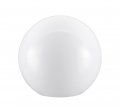Aspen Creative 28002-31 8 White Acrylic Replacement Lamp Post Globe With 4 Neckless Opening 