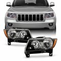 Akkon Fit 2011 2012 2013 Jeep Grand Cherokee 11 12 13 Compass Halogen Type Oe Style Headlights Headlamps Black 