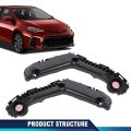 Pit66 Front Bumper Bracket For Toyota Corolla 2017-2019 Cover Support Brackets Driver And Passenger Side To1043131 To1042131