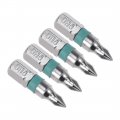 Uxcell 4pcs 1 4-inch Hex Shank 25mm Length Magnetic Ph0 Phillips Screw Driver Screwdriver Drill Bits S2 High Alloy Steel
