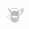 Uxcell Spring Band Type Clamp 7mm Inner Dia Fit 7 5-8 2mm Od Hose Fuel Line Silicone Tube Clips Silver Manganese Steel 100pcs