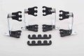 Competition Spark Plug Wire Loom Kit Black For 7mm To 9mms Includes 8 2 Separators 4 Wire And Chrome Brackets 