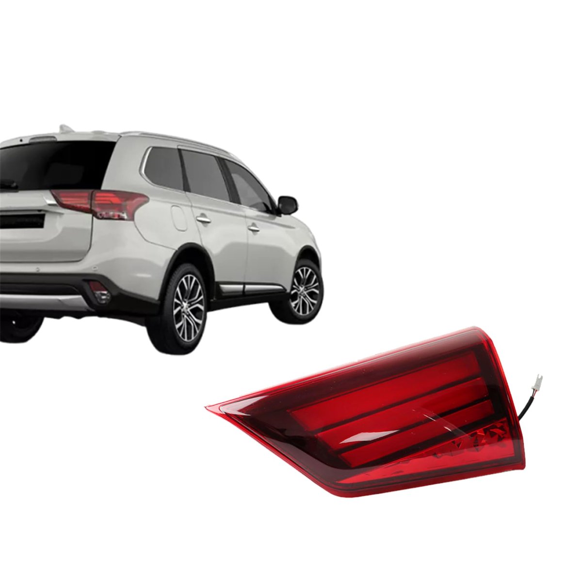Right Tail Light Rear Brake Lamp Assembly For Outlander 2016 2017 2018 2019 2020 Passenger Side Inner Red Lens Model 8331a186