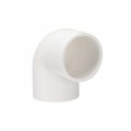 Uxcell Pvc Pipe Fitting 90 Degree Elbow Schedule 40 White 50mm Socket 2pcs