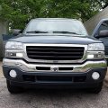 G-plus Hyper White Full Led Fog Lights Lamp Switch Left Right Compatible With Gmc Sierra 2003-2007 Pickup Truck Clear Lens