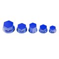 Motorcycle Bolt Cap 30pcs Motorbike Screw Nut Cover Decoration For Blue 