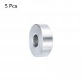 Uxcell 5pcs Aluminum Spacer 3 8 Bore X 1 Od 5 16 Length Screw Standoff Bushing Plain Finish Round Metal For Id Screws Bolts And
