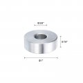 Uxcell 5pcs Aluminum Spacer 3 8 Bore X 1 Od 5 16 Length Screw Standoff Bushing Plain Finish Round Metal For Id Screws Bolts And