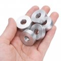 Uxcell 5pcs Aluminum Spacer 3 8 Bore X 1 Od 5 16 Length Screw Standoff Bushing Plain Finish Round Metal For Id Screws Bolts And