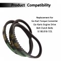 Waltyotur 3pcs 30 Series Drive Belt 725 Replacement For Go Kart Torque Converter Go-karts Engine Clutch Belts 9 100 018-725