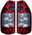 Pair Of Tail Lights Rear Lamps Red Clear Compatible With Dodge Sprinter Freightliner Mercedes Benz 1995-2006