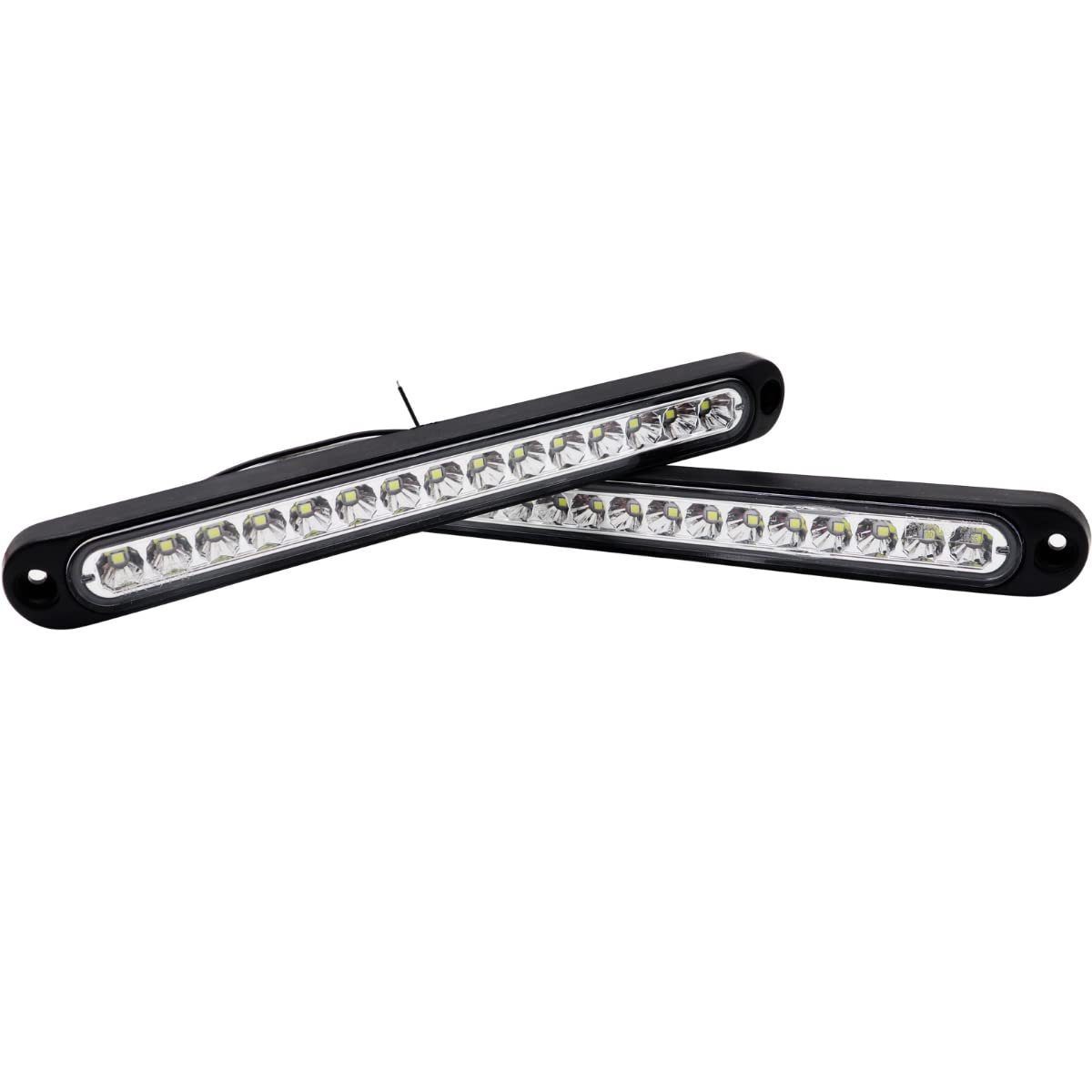 2 Pack Led Trailer Reverse Back Up Light Bar Sealed White Tail Lights For Rv Truck 10 To 30v Waterproof Rear Signal Lamp In