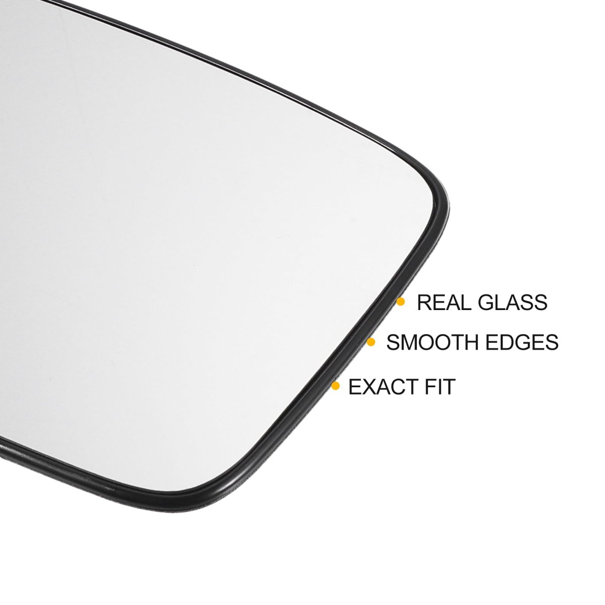 Car Rearview Left Driver Side Mirror Glass Replacement W Backing Plate Heated White For Dodge Charger Challenger 2011-2021