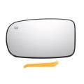 Car Rearview Left Driver Side Mirror Glass Replacement W Backing Plate Heated White For Dodge Charger Challenger 2011-2021 