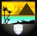 Gotham Decor Sunset On The Nile Decorative Night Light 