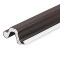 39ft Kerf Weather Stripping Door Seal V-shaped Strip Foam Soundproof Weatherstripping For Large Gaps Insulation Brown Cover 