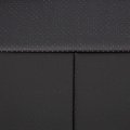 Hecasa Seat Covers Front And Rear Compatible With 2015-2020 Ford F150 Super Crew Black Synthetic Leather