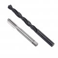 Uxcell Metric Tap And Drill Bit Set M10 X 1 Thread 9mm Black Oxide Twist Straight Flute Tapping Threading Repair Tool Kit