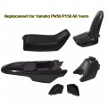 Waltyotur Plastic Fender Body Seat Gas Tank Side Plates Fairings Kit Replacement For Yamaha Pw50 Py50 All Years Black