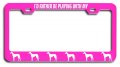 Greyhound Dogs Pets I D Rather Be Loving Metal License Plate Frame Heavy Duty Steel Tag Holder For Us And Canada Vehicles 12 5 
