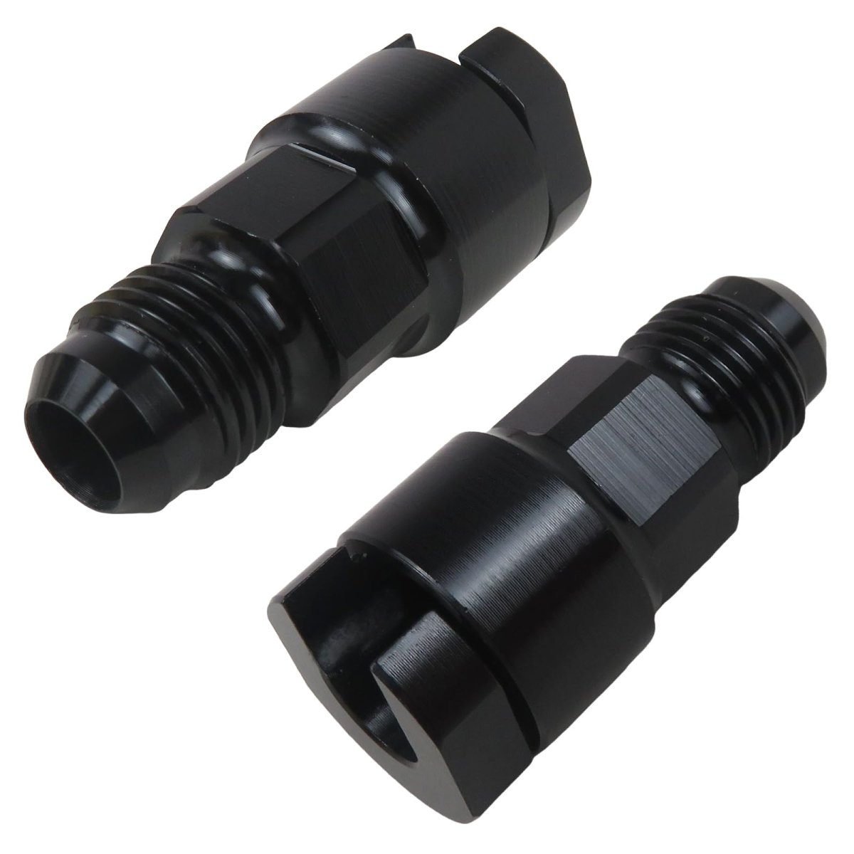 2pcs 6an Transmission Cooler Fitting 9 16-18unf 5 16 Id 37a Flare Seal Aluminum 6061-t6 High Pressure Efi Fuel Line Black