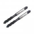Uxcell M6 X 1 0 Spiral Flute Thread Tap Metric Machine Threading Hss Nitriding Coated Round Shank With Square End H2 Tolerance