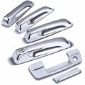 Uframe Chrome Door Handle Cover 4d No Passenger Keyhole Tailgate W Keyhole Combo Kit For 2009-2016 Dodge Ram 