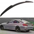 Aintier 1pc Carbon Fiber Spoiler Wing Compatible For 2015-2020 Bmw F82 M4 Coupe Glossy Black Rear Trunk Tail