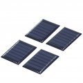 4pcs 0 15w 3v Solar Panel Polysilicon Diy Charging Module Accessory X30mm 0 For Family