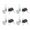 Uxcell Cabinet Drawer Cam Lock 5 8 Cylinder Length With No 1 Fits On 16 Max Thickness Panel Keyed Alike Zinc Alloy Secure File