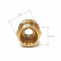 The Rop Shop M22 Mpt X 3 8 Brass Quick Connect Coupler For Water Pumps And Spray Wand Guns