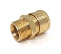 The Rop Shop M22 Mpt X 3 8 Brass Quick Connect Coupler For Water Pumps And Spray Wand Guns