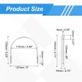 M6 U-bolts 2 Sets 114mm 4 49 Inner Width 133mm Length 304 Stainless Steel Round Bend U Clamp With Nuts And Plates For Ski Boat