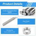 M6 U-bolts 2 Sets 114mm 4 49 Inner Width 133mm Length 304 Stainless Steel Round Bend U Clamp With Nuts And Plates For Ski Boat