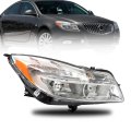 Right Side Headlight Assembly Replacement For Re-gal 2011 2012 2013 Passenger Halogen Headlamp Chrome Housing Clear Lens 