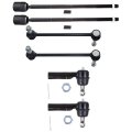6-piece Fit For 1995-2003 Ford Windstar Front Stabilizer Sway Bar Link 2 Outer 2 Inner Tie Rod End 