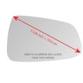 Heated Mirror Glass With Backing Plate For 2012-2020 Tesla Model S Passenger Side View Right Rh