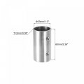 Uxcell Rail Pipe Fitting 2-way 60mm Length 304 Stainless Steel Straight Connector Polishing For 33mm 1 3 Od Handrail Railing