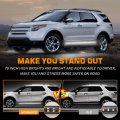 Xridonsen 2pcs 60 Inch White Emergency Strobe Lights Strip 720 Led Running Board Flashing Warning Hazard Safety Waterproof Side